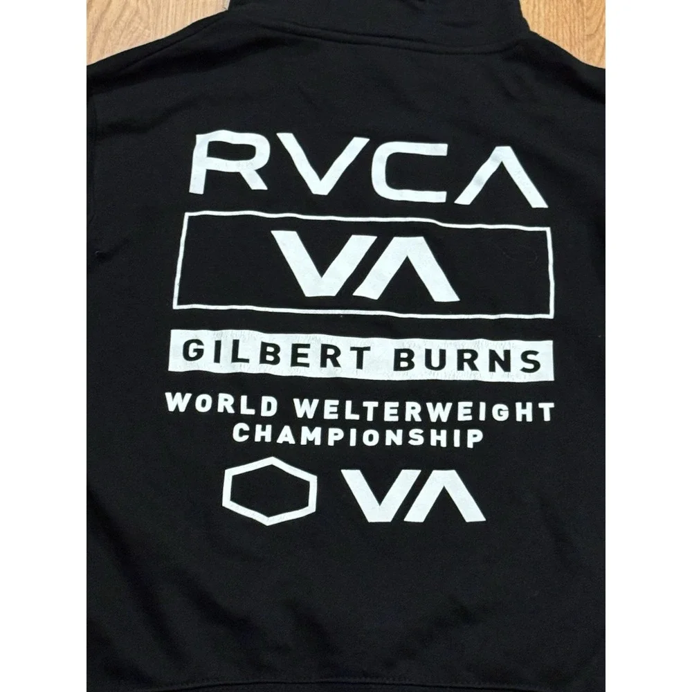 RVCA Gilbert Burns Hoodie M Jiu Jitsu BJJ MMA World Welterweight Champion Rare